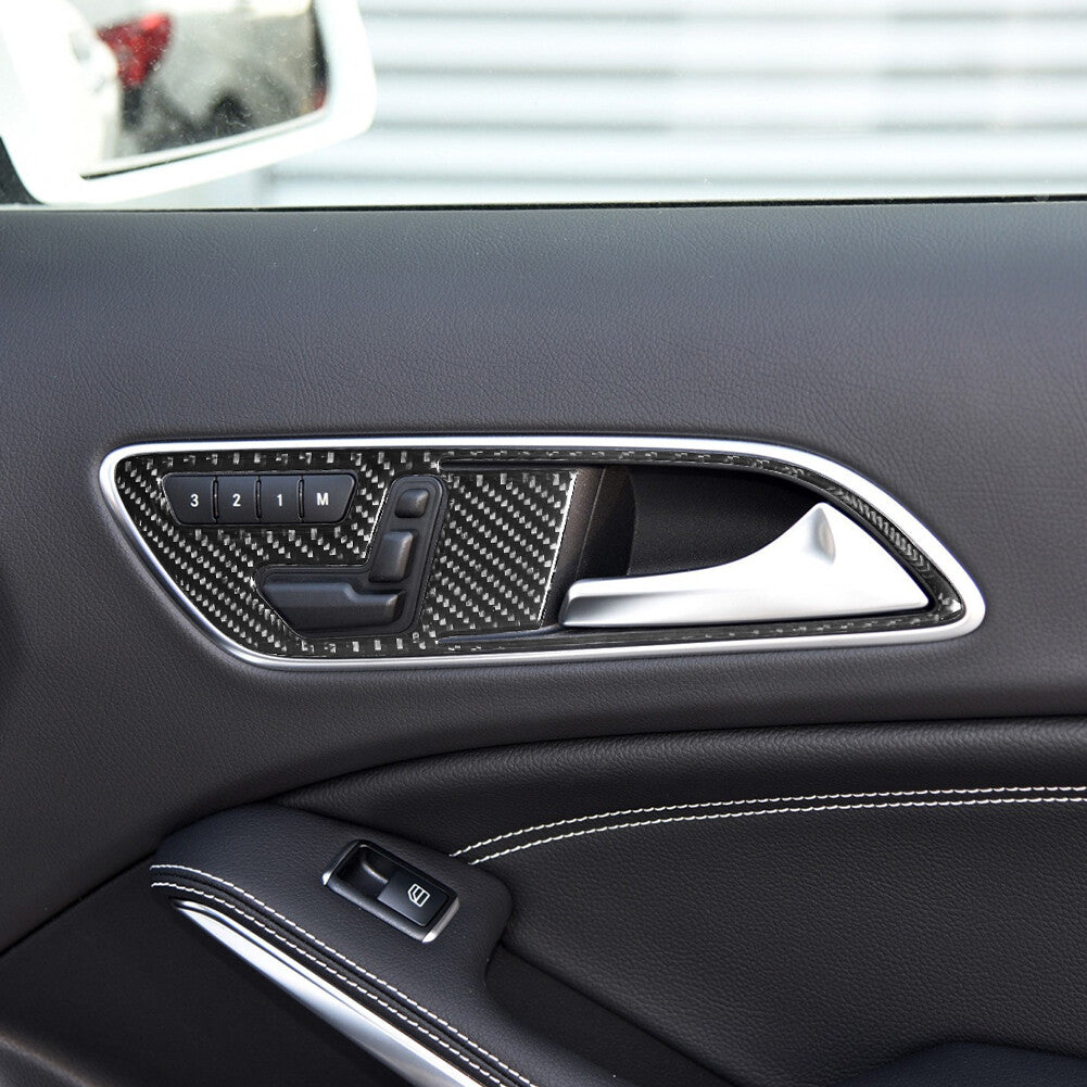 3Pcs Front Door Handle Trim Cover for Mercedes Benz CLA 2014-2018/GLA 2015-2018