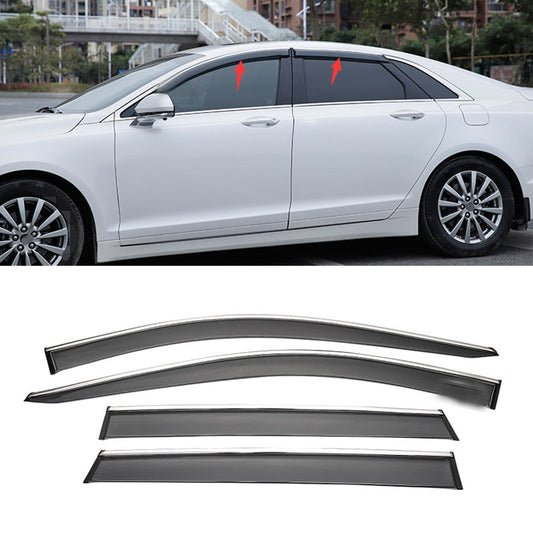 for Lincoln MKZ 2013-2020 Side Window Wind Visors Sun Rain Guard Vent Deflectors
