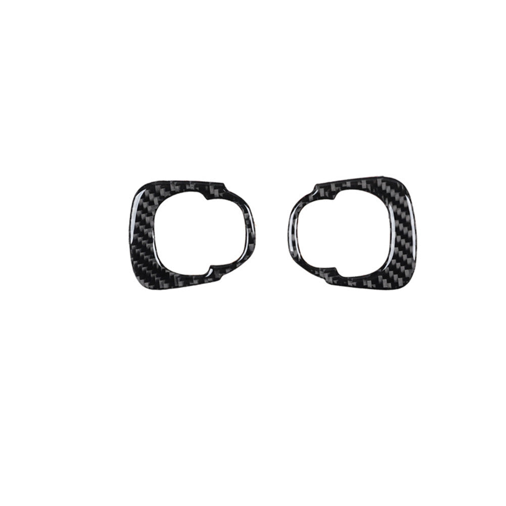 Carbon Fiber Interior Steering Wheel Accent Cover Trim For 2014-2017 for Fiat 500L