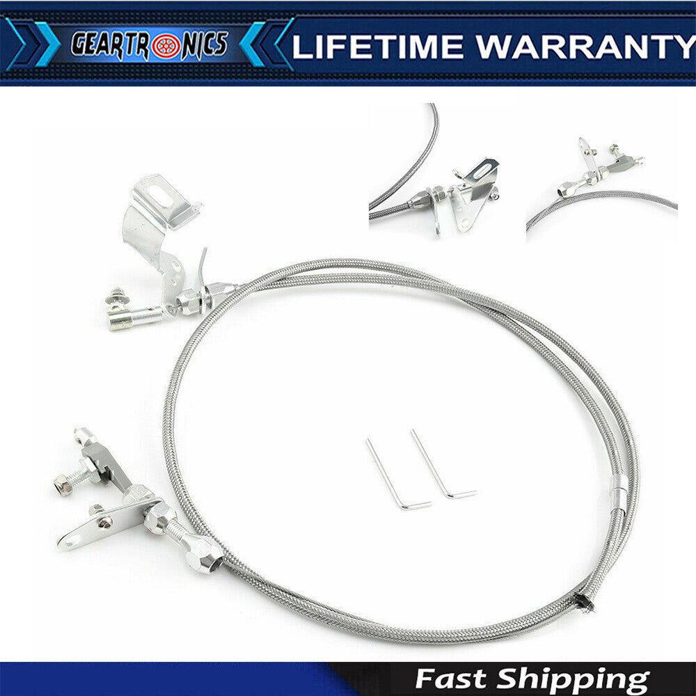 Stainless Braided Throttle Kickdown Cable Detent for Chrysler 727 for Dodge US