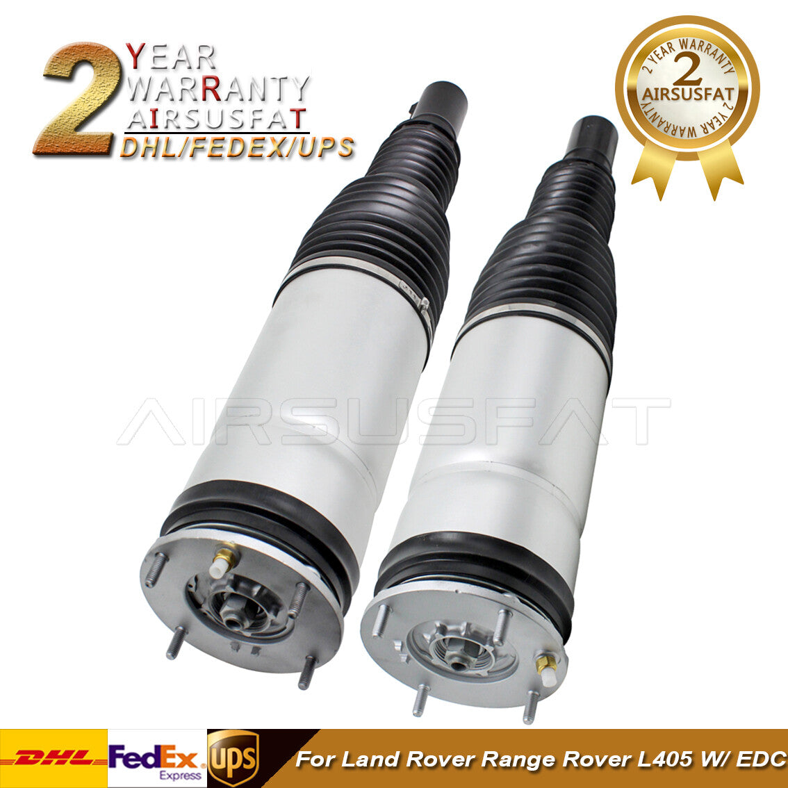 Pair Front Air Suspension Shock for Land Rover for Range Rover L405 W/ EDC 2013-2017