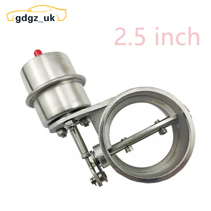 2.5/63mm Exhaust Control Valve Vacuum Actuated Closed Dump Downpipe Steel