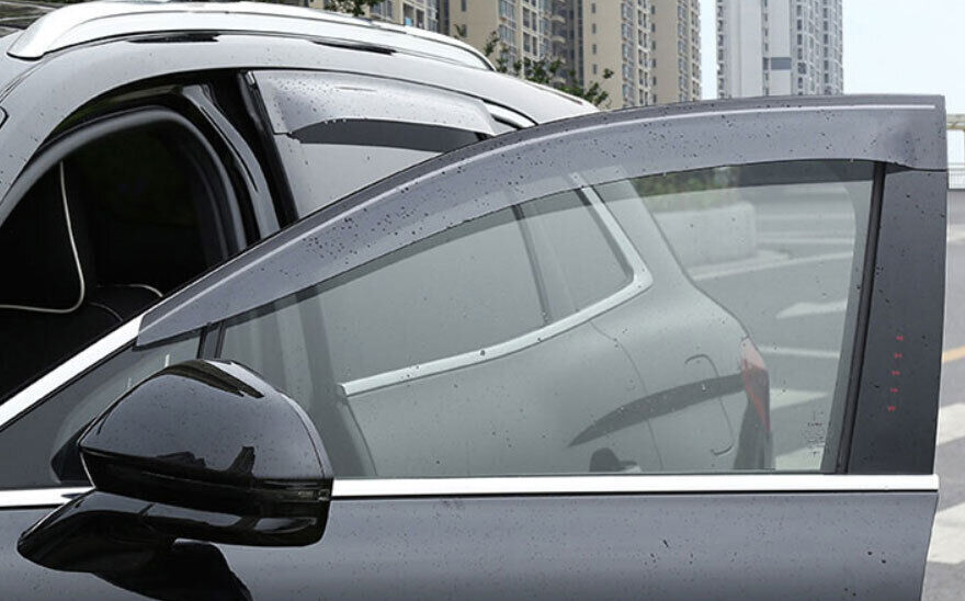 for Lincoln MKX 2016-2018 Side Window Wind Visors Sun Rain Guard Vent Deflectors