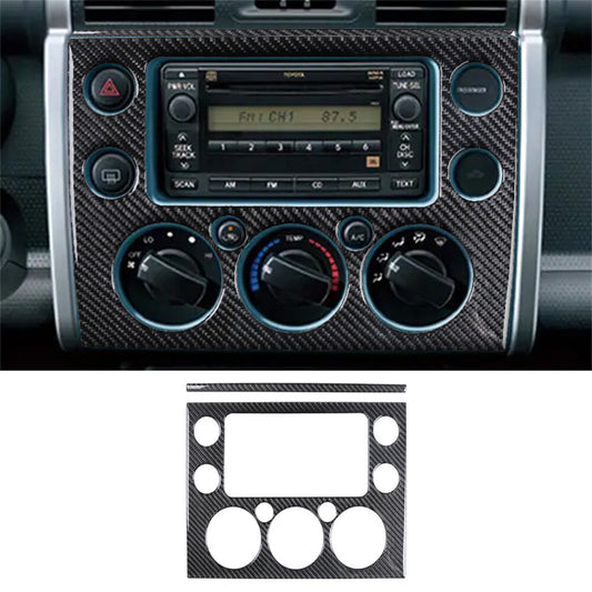 Carbon Fiber Center Console Navigation Screen Trim For Toyot@ FJ Cruiser 2007-21
