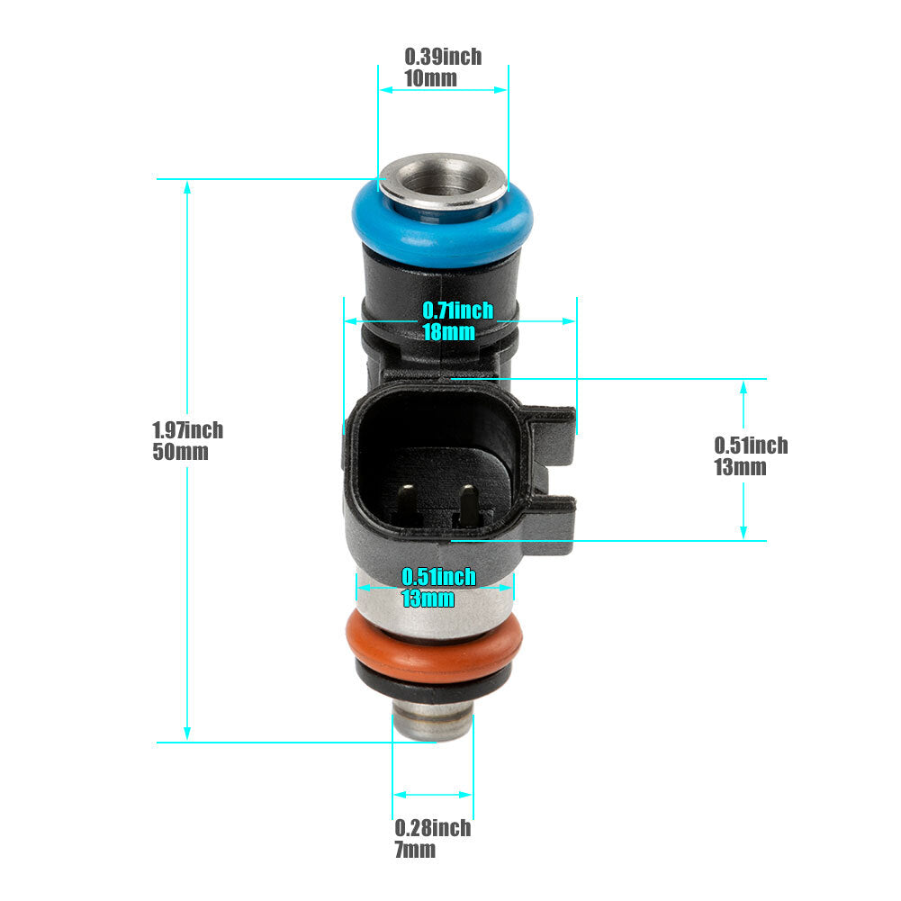 4x 650cc Retrofit Fuel Injector 0280158051 for Camaro for Corvette for Pontiac G8 LS3 LS7