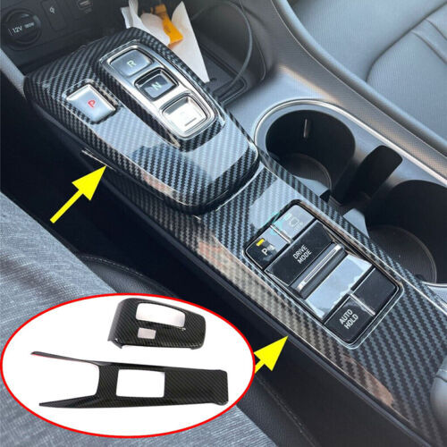 for Hyundai Sonata 2020-23 Carbon Fiber ABS Inner Gear Shift Panel Cover Trim 2P