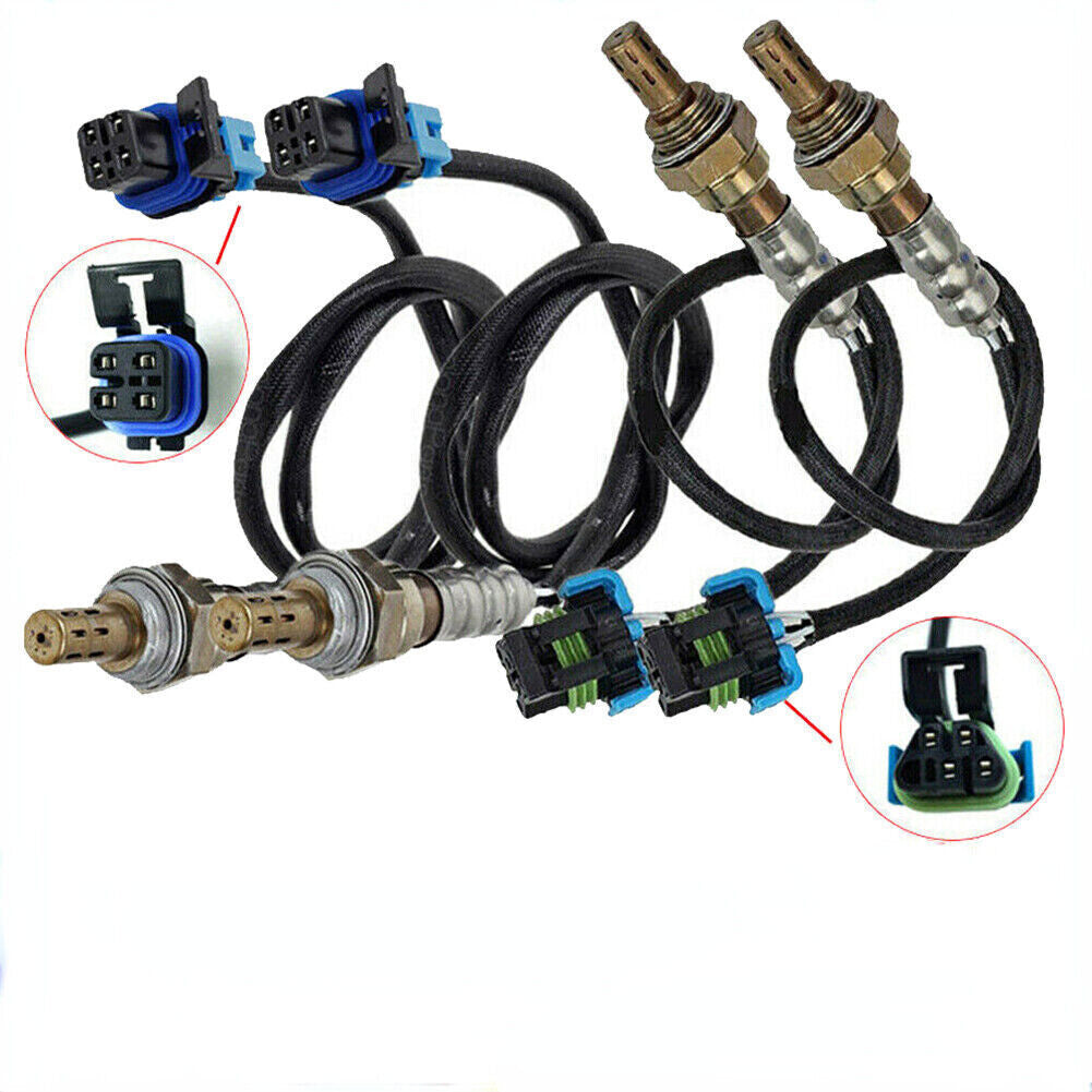 4pcs Oxygen Sensor Upstream+Downstream For 2006 for GMC for Sierra 1500 for Yukon 5.3L V8 US