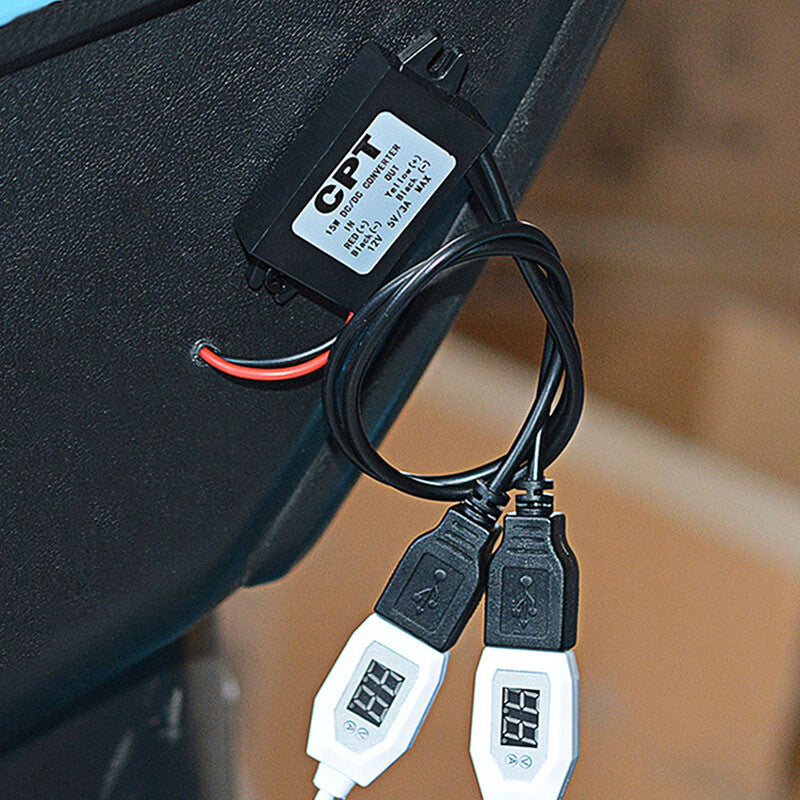 Universal Car Charger 3A 15W DC 12V to DC 5V Wired Dual USB Charger for Dashcams
