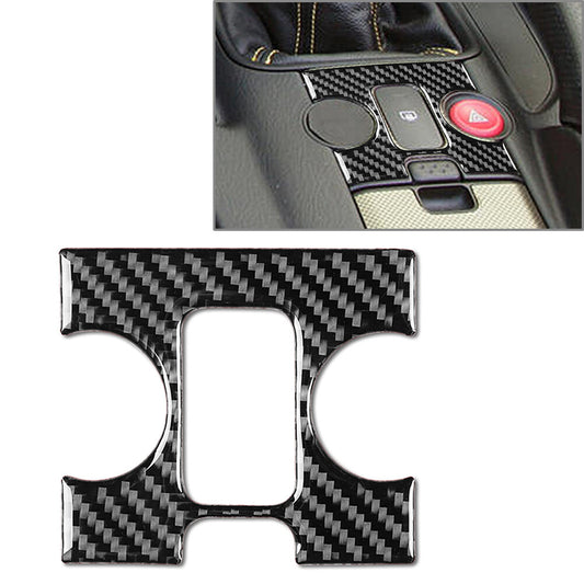 for Honda S2000 2004-2009 Hazard Light Button Cover Trim Carbon Fiber Black Auto