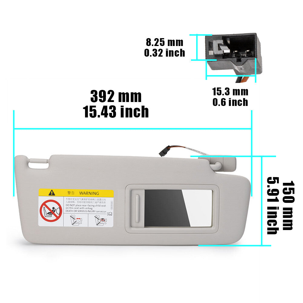 5GG857552 new right front sun visor for Volkswagen for Golf MK7 T-Cross for Passat B8