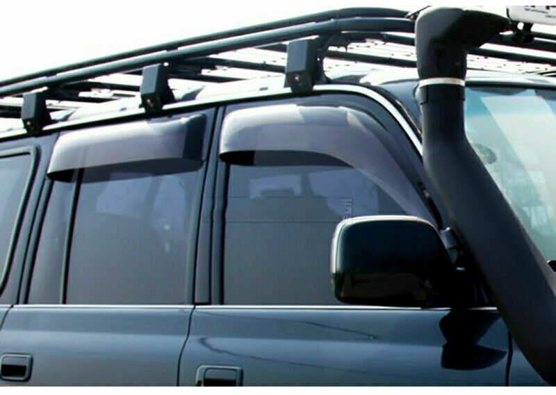 for Land Cruiser LC/FJ80 1991-97 Window Vent Visor Sun Rain Guard Wind Deflector