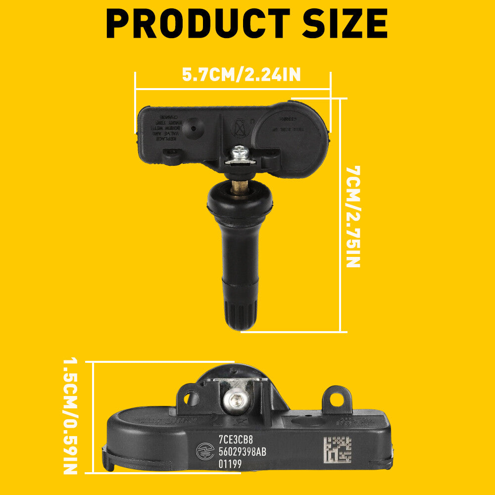 for Chevy for GMC for Cadillac 4pcs NEW Programmed TPMS Tire Pressure Monitoring Sensor