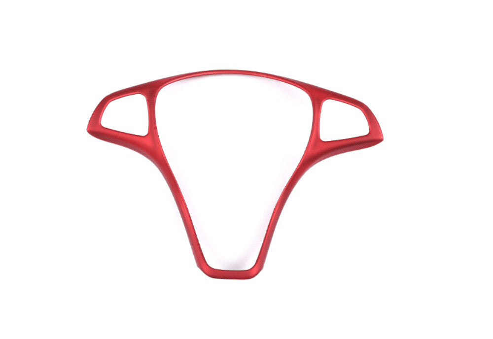 Red ABS Steering Wheel Cover for Benz C E GLC GLA CLA Class W205 W213 X253 15-19
