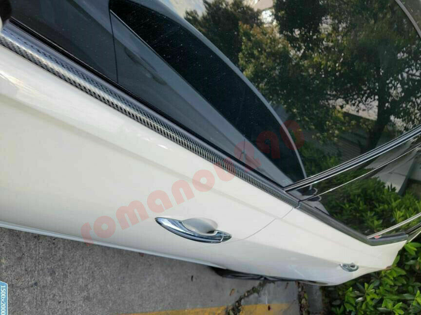 carbon fiber steel window Lower strip Cover Trim 6x For 2019-2022 for Nissan Altima