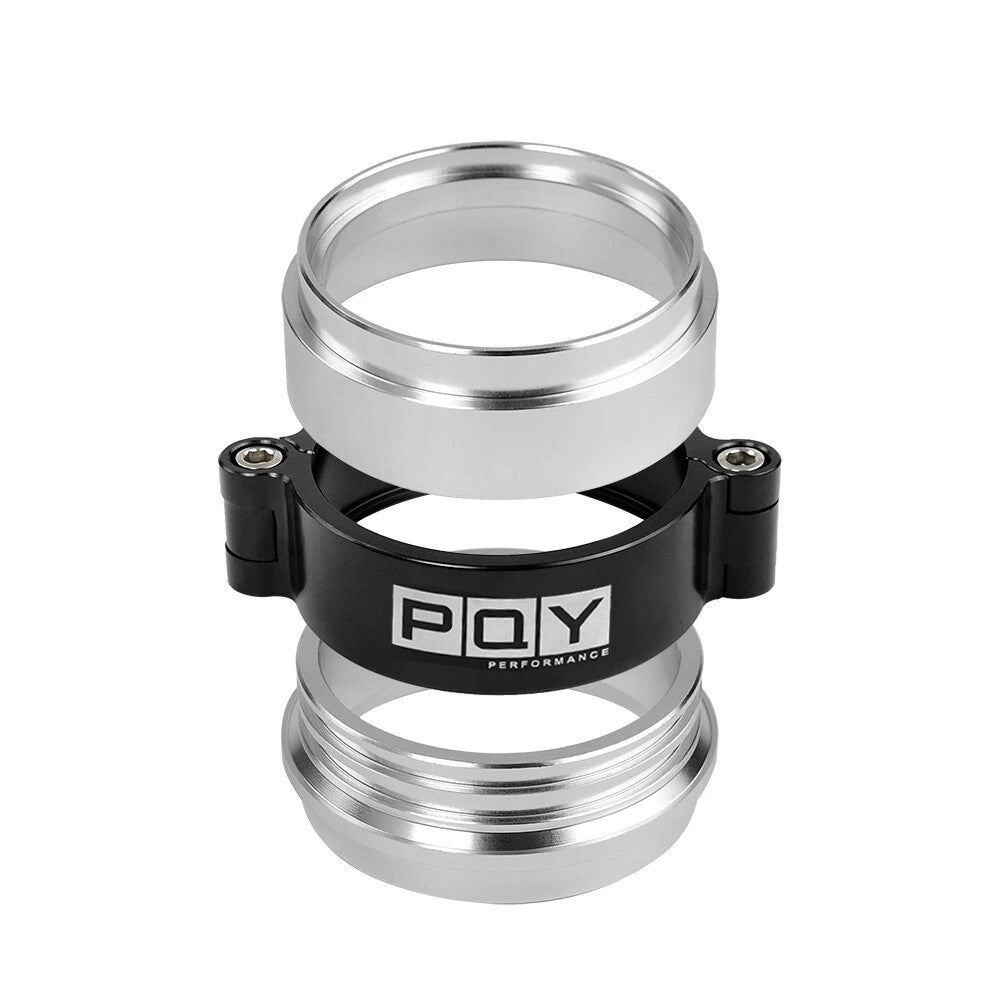 3inch 76mm Aluminum HD Clamp Intake V-band Clamp Intercooler Downpipes Black 3''