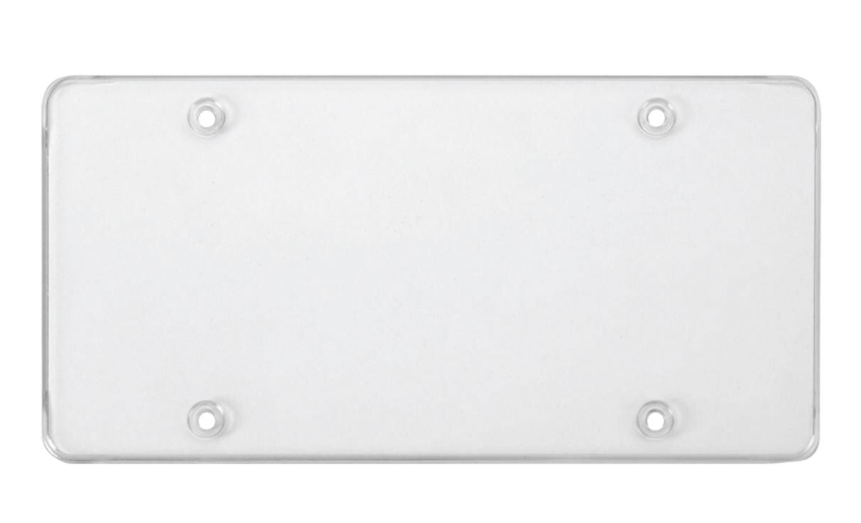 1 piece of transparent car license plate frame cover for front and rear trunk, suitable for VW .