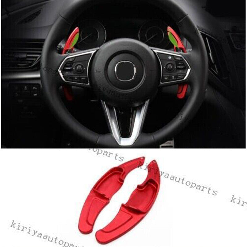 Red Aluminum Alloy Steering Wheel Shift Paddle Extension for Acura for RDX 2019-2022
