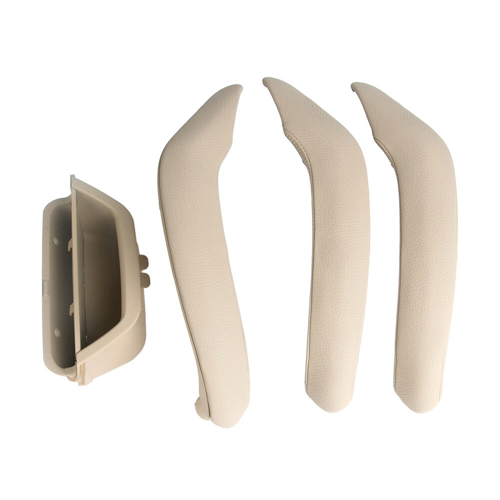 Leather Inner Outer Door Pull Handle Trim Cover FIT for BMW X3 X4 F25 F26 2010-2017