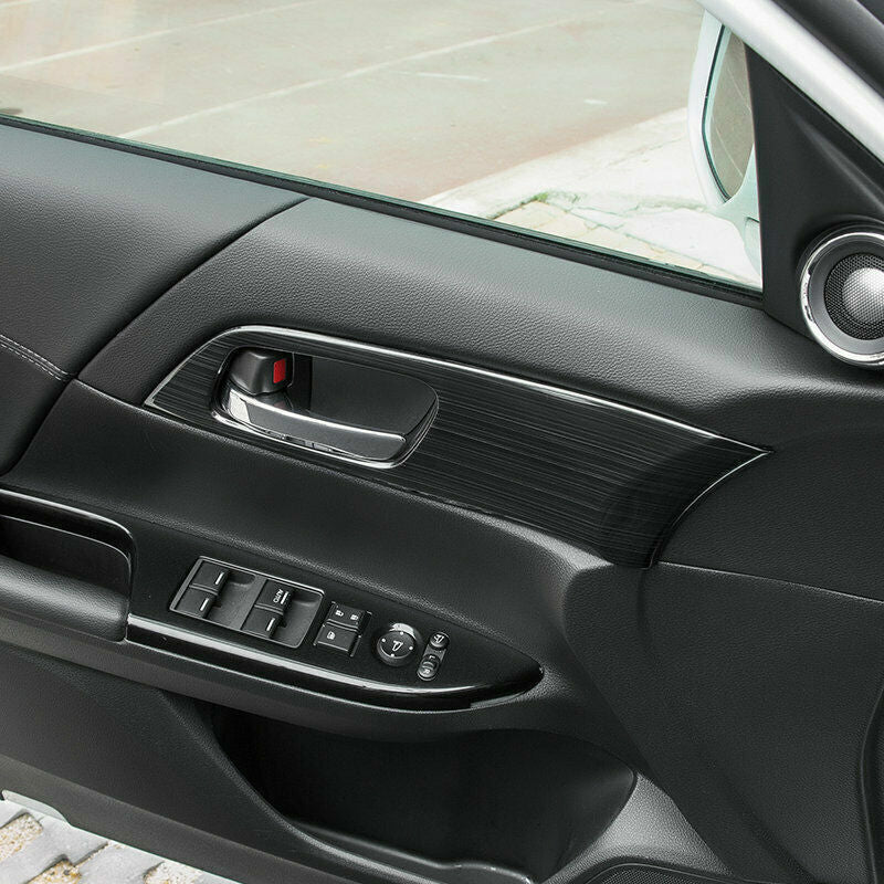 Inner Door Handle Bowl Cover Trim for Honda Accord 9TH 2014-2017 Black Titanium