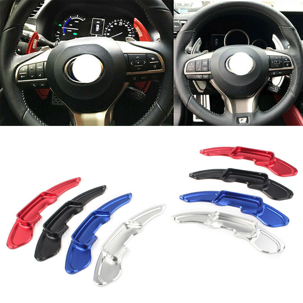 2 x Steering Wheel Shift Shifter Paddles Extension Fit for Lexus GS250 GS350 2012-16