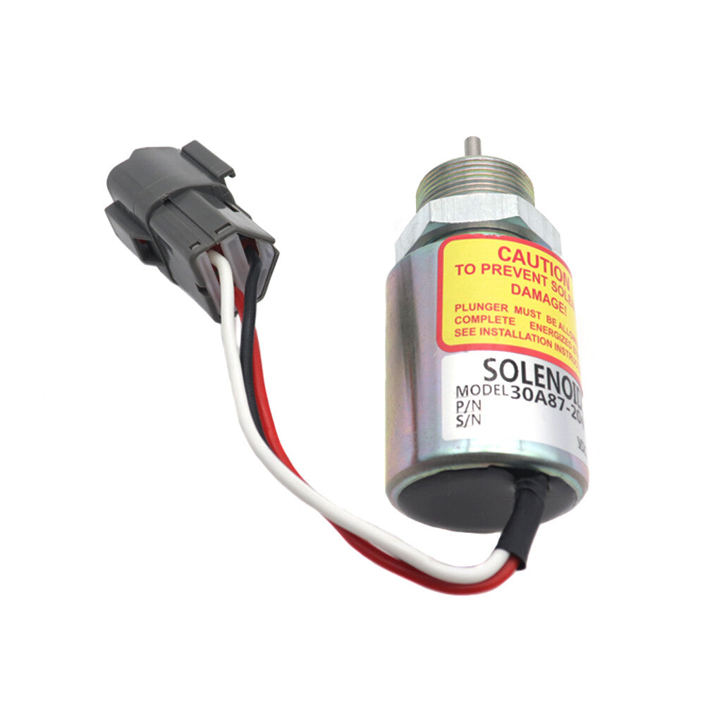 Fuel Shut Off Solenoid 30A87-20400 30A87-10400 12V for Mitsubishi L3E S3L S4L WR