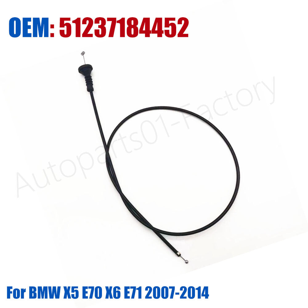 Front Engine Hood Latch Release Wire Bowden Cable for BMW X5 E70 X6 E71 07-14