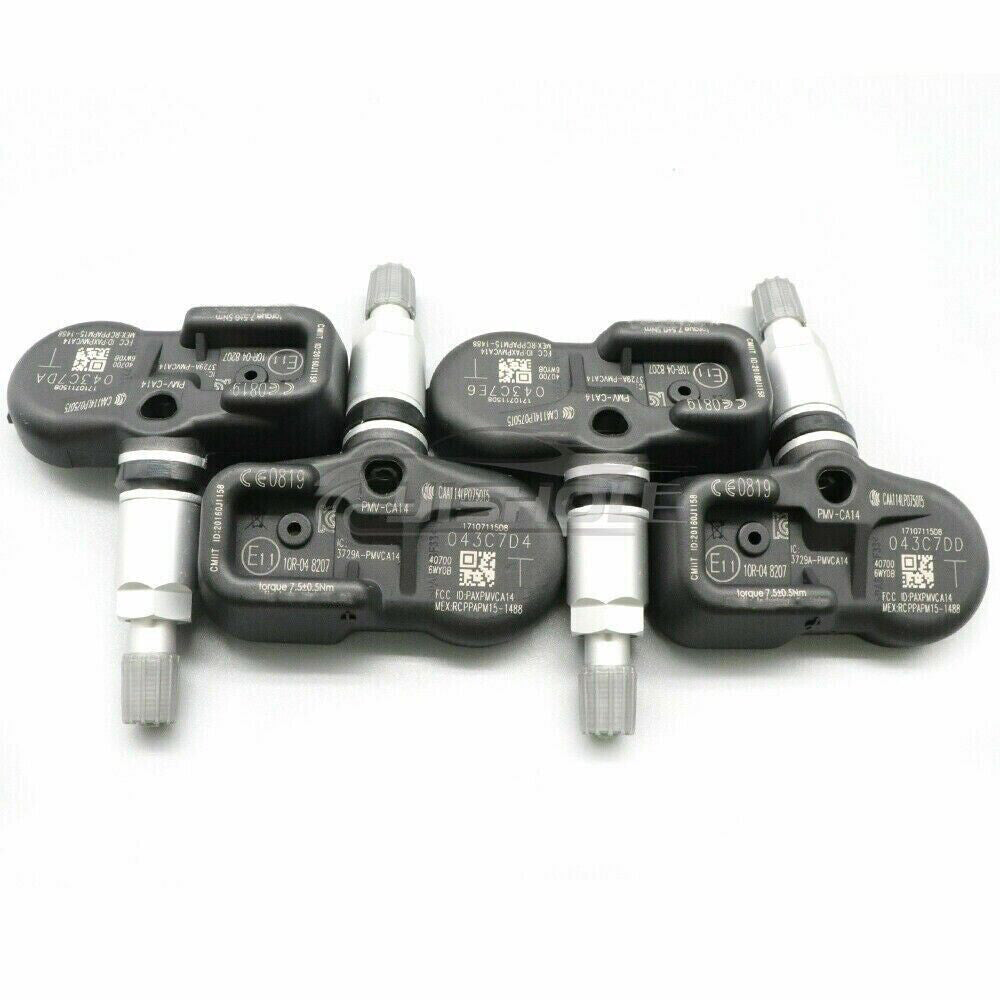 4-pack TPMS tire pressure sensors for Nissan Titan XD 2016-2021 433MHz 40700-EZ00A