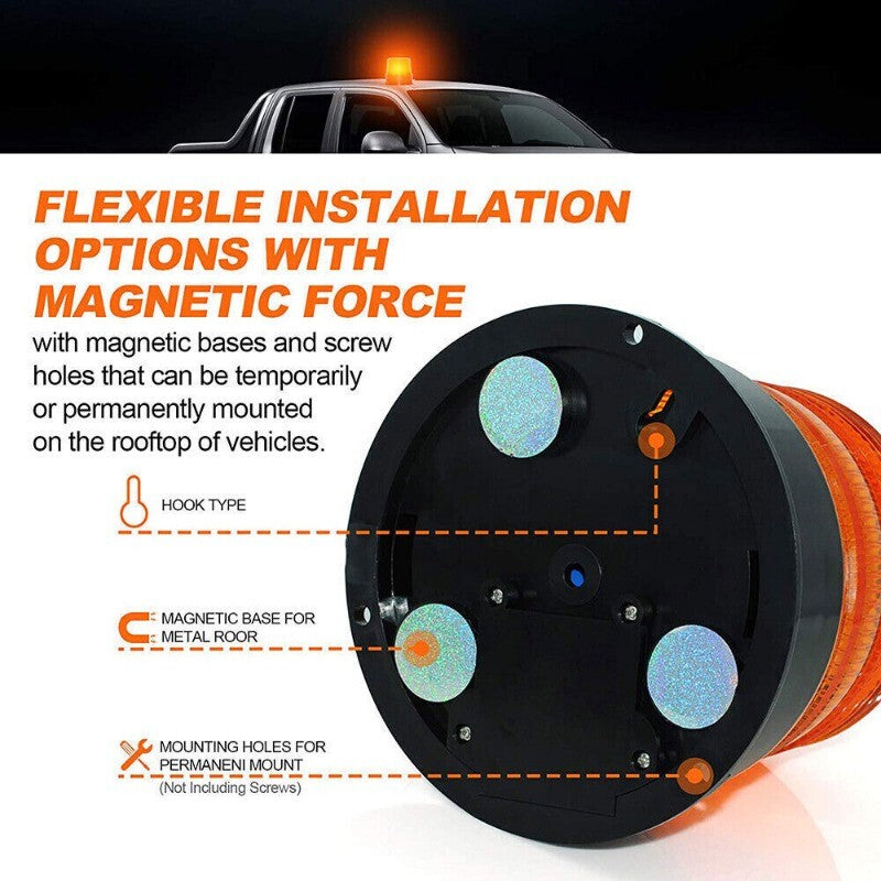 New LED Flasher Wireless Emergency Magnetic Flashing Warning Beacon in Amber