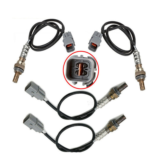 4X Oxygen Sensor For 2005-2009 for Hyundai for Tucson / for Kia Sportage 2.7L UpDownstream
