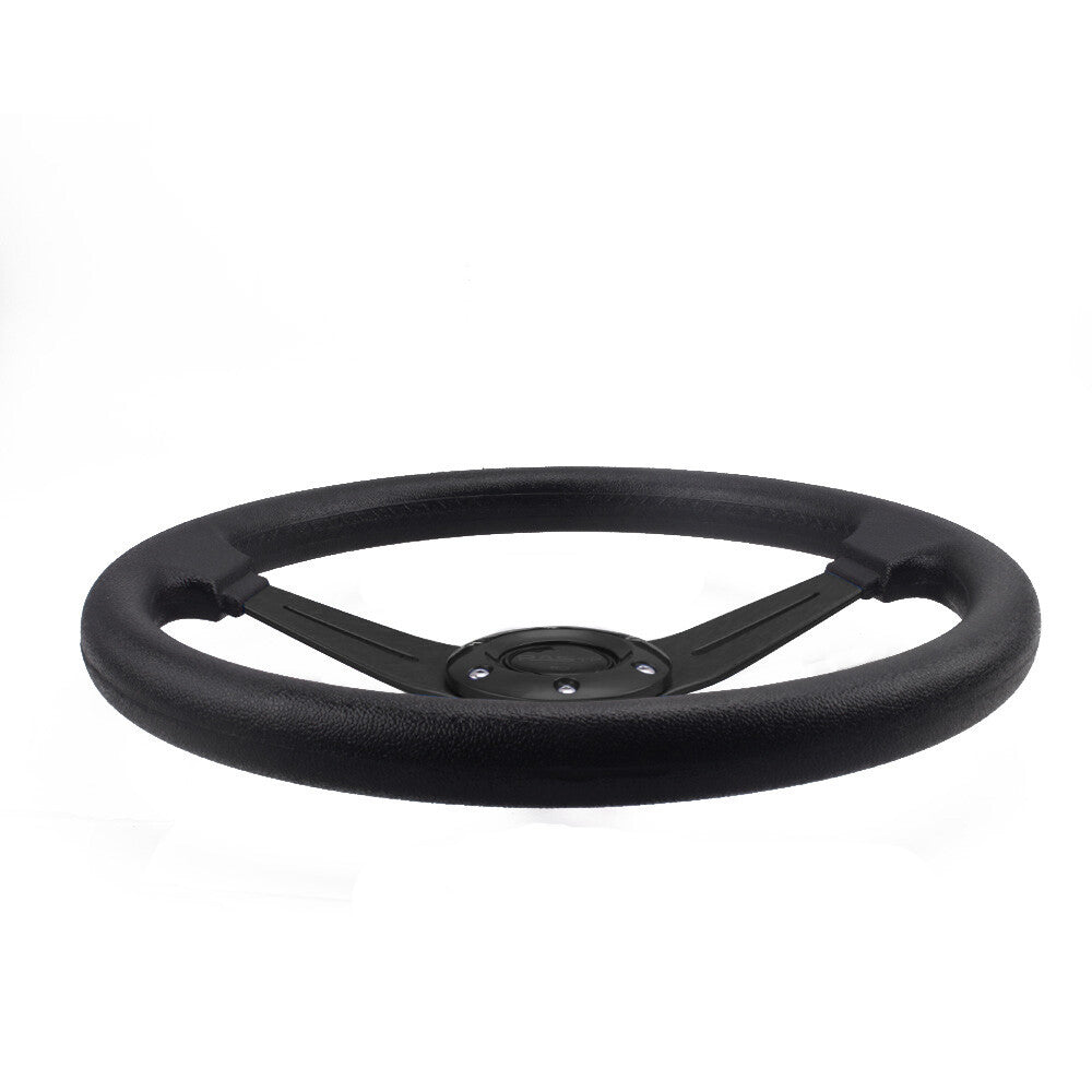 Car Steering Wheel +Quick Release HUB Racing Adapter Snap Off Boss US Black