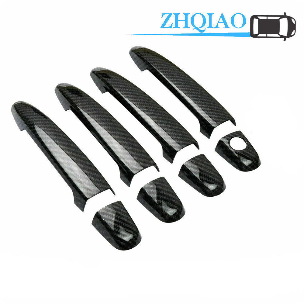 Carbon Fiber Style Door Handle Cover Trim Fit for Toyota for Scion XD 2007-2010