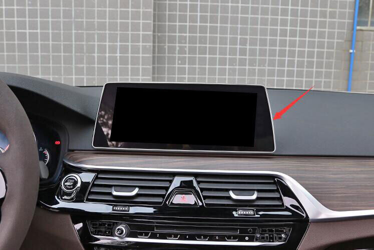 Central Console Navigation Panel Trim ABS Silver for BMW 5 Series G30 2018-2022
