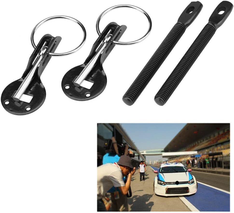 Bonnet car cover pin lock alloy steel mounting kit racing car crash shield