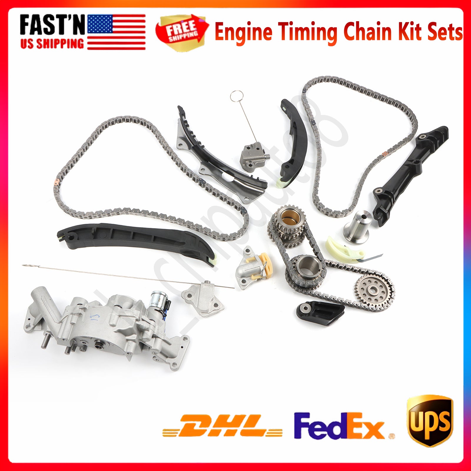 Engine Timing Chain Kit W/Tensioner Oil Pump for Chrysler Charger 3.6L DOHC