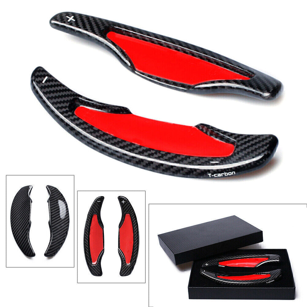 Carbon Steering Wheel Shift Paddle Extension Left+Right Fit for Cadillac ATS ATS-L