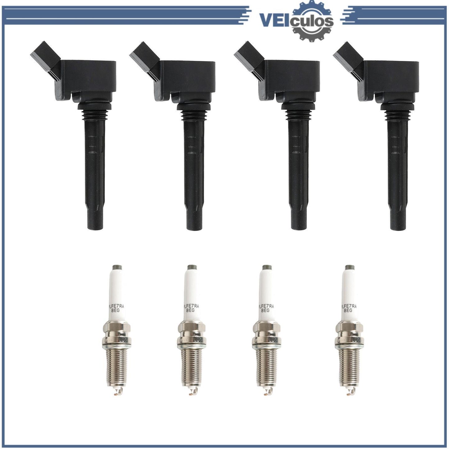 4Pcs Ignition Coil + Iridium Spark plug for Audi S3 for VW for Jetta Beetle for Passat UF765