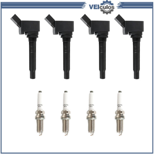 4Pcs Ignition Coil + Iridium Spark plug for Audi S3 for VW for Jetta Beetle for Passat UF765