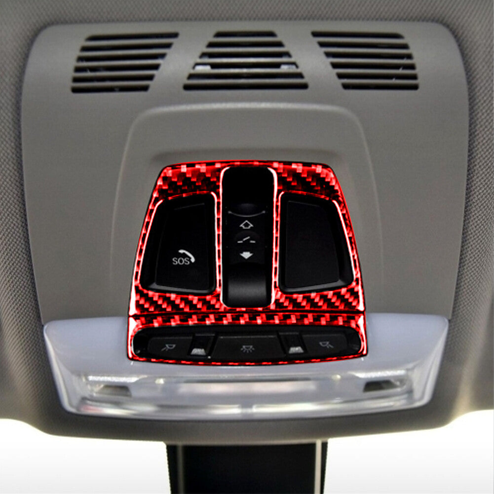 Carbon Fiber Reading Lamp Trim Sticker Cover Fit for BMW 3 4 Series F30 F32