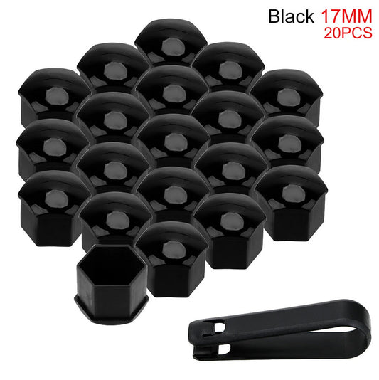 Car wheel nut cover, hub bolt protection cover, bolt rust prevention black, suitable for Toyota .