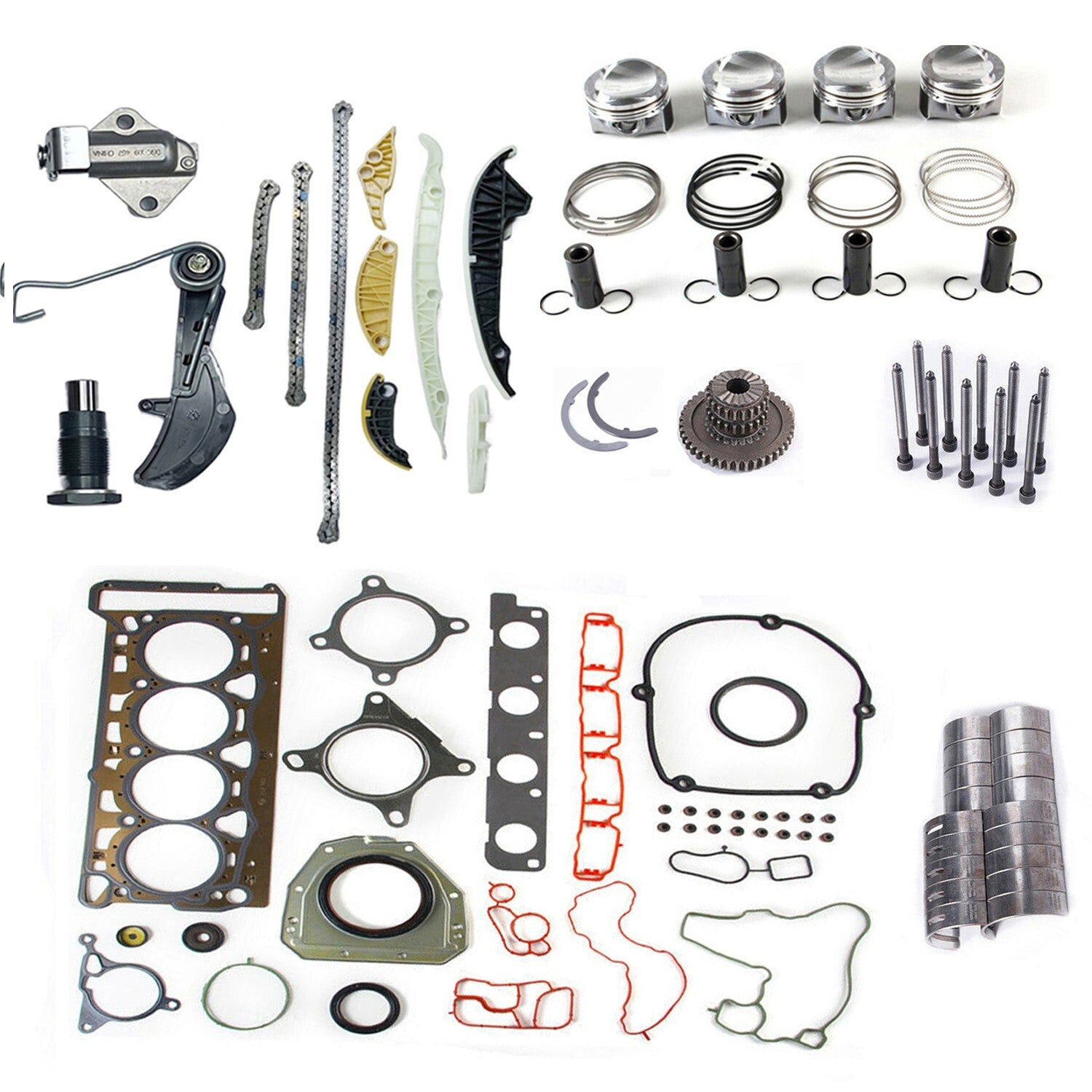 Engine Rebuild Overhaul Kit ¦µ23mm for VW for Passat for AUDI A4 A5 TT CDAA CDAB CDHA DHB