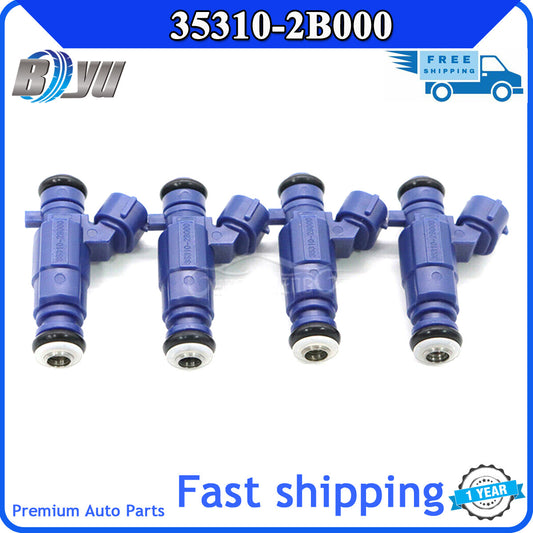 Package of 4 fuel injectors 35310-2B000 for Hyundai i20, i30, and for Kia Cee'D 1.4L (2007-18)