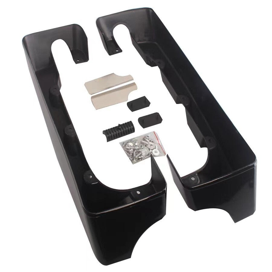 Saddlebag Extension for Harley Touring Electra Street Road Glide 1994-2013 BLACK