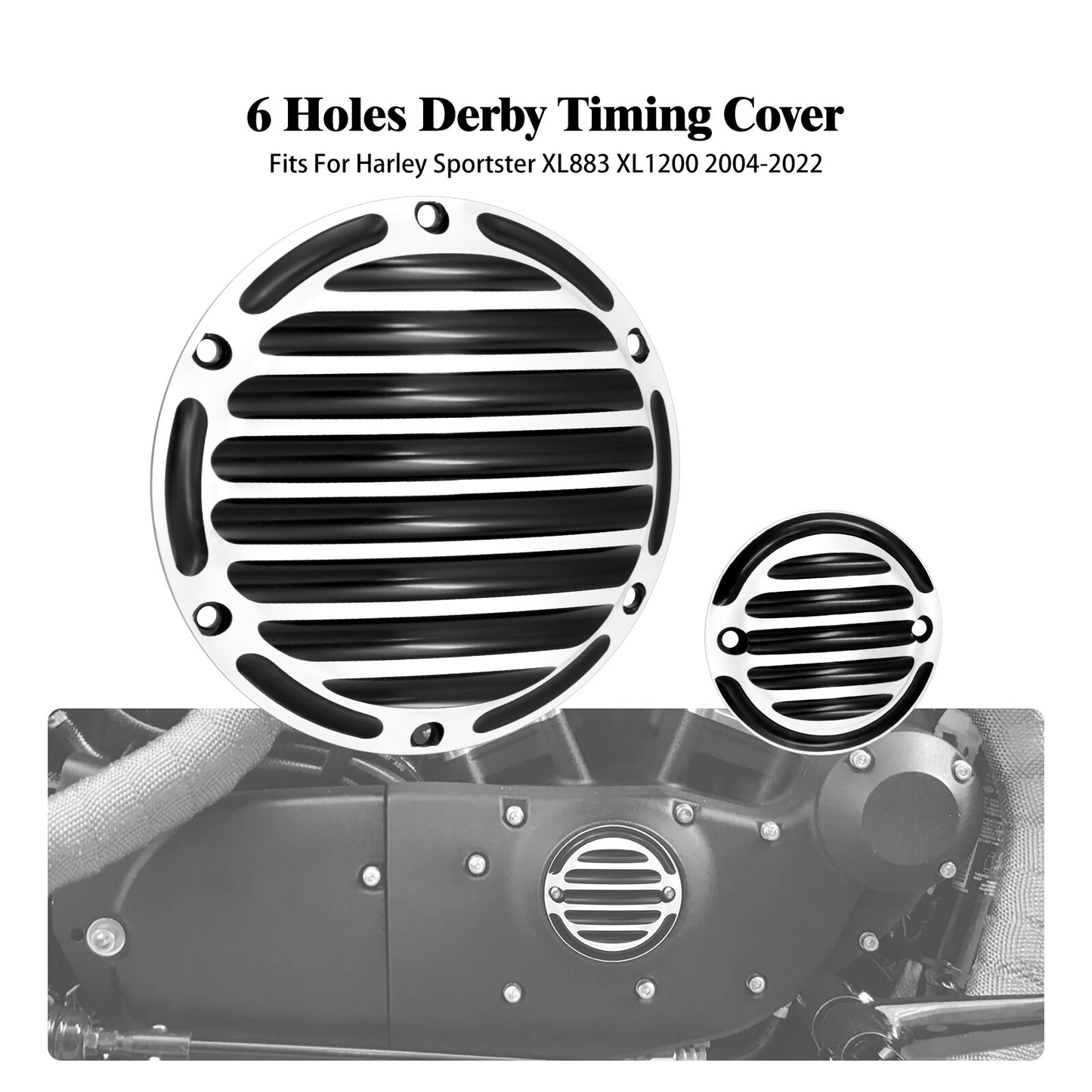 CNC Engine Derby Timing Timer Cover for Harley Sportster 883 1200 48 72 04-2022