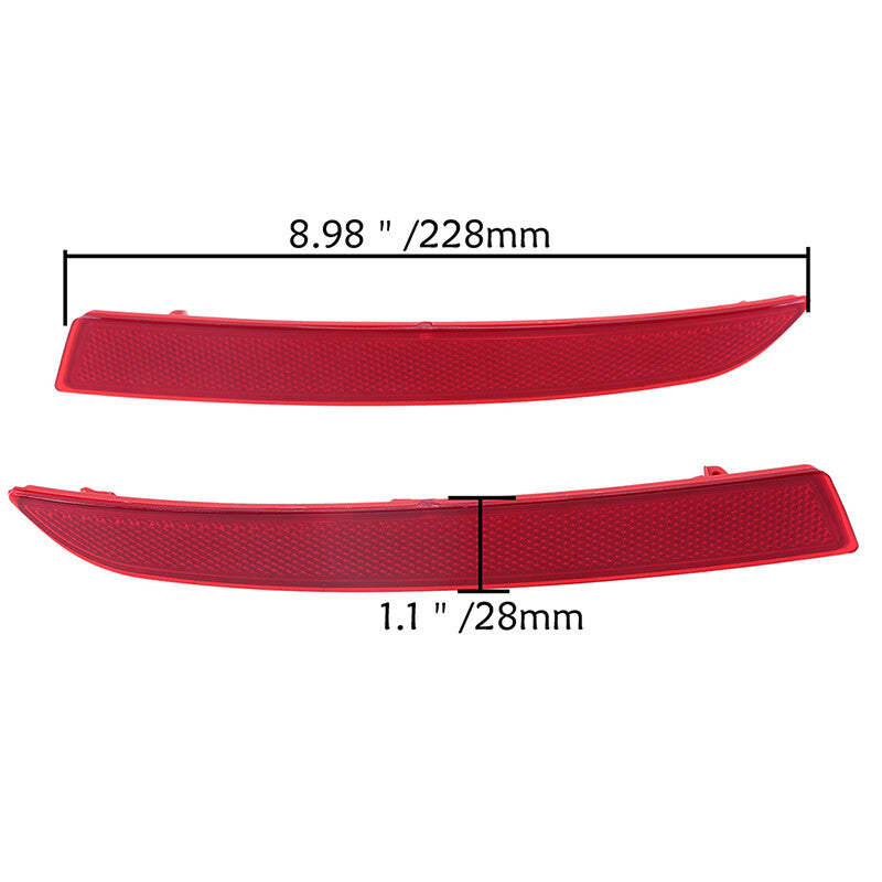 1. Dual rear bumper reflective signal lens suitable for BMW 5 Series F10 F18 LCI 2014-2017
