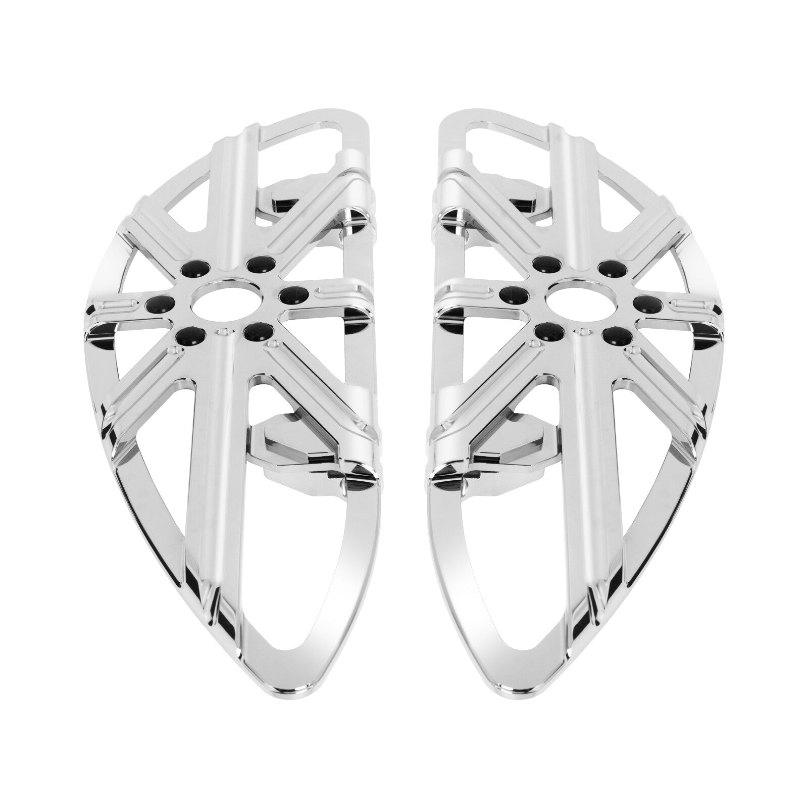 Chrome Driver Non-Slip Floorboards Footboard for Harley Road Electra Glide 86-23