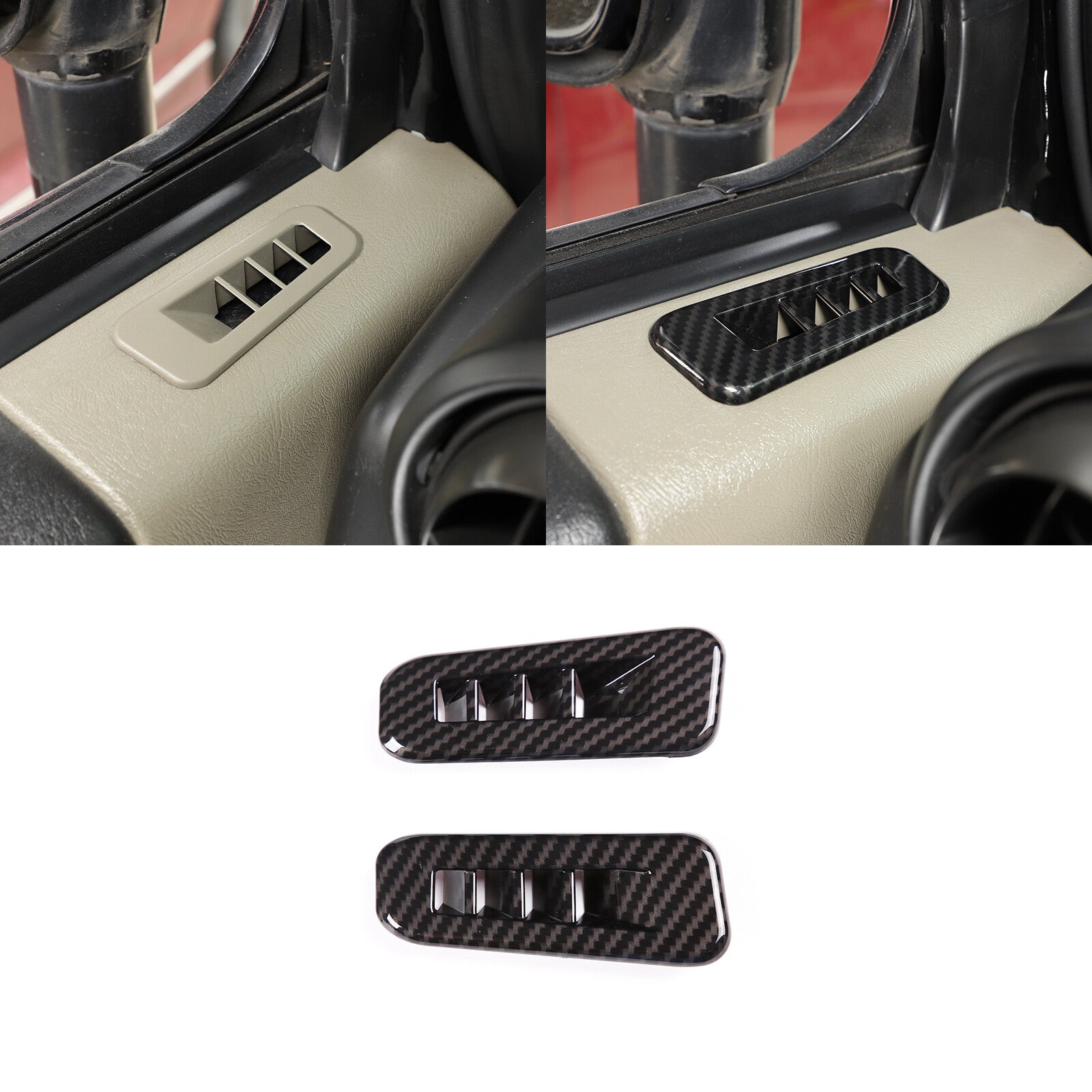 Glossy black exterior mirror caps for Mercedes-Benz for A6,B6, C6, CLA, GLA, CLS, GLK