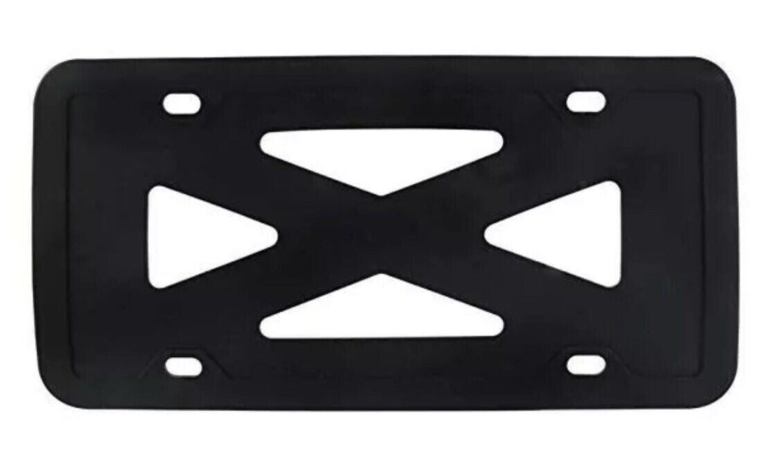 2-piece car license plate frame cover cap, trunk black silicone, suitable for Volvo