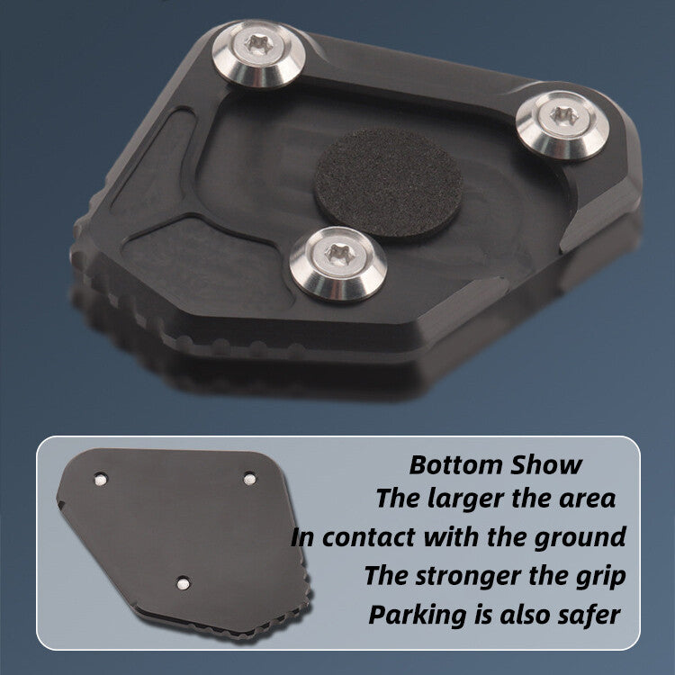 CNC Foot Side Stand Extension Enlarger Plate Pad for BMW F750GS F850GS 2018-2021