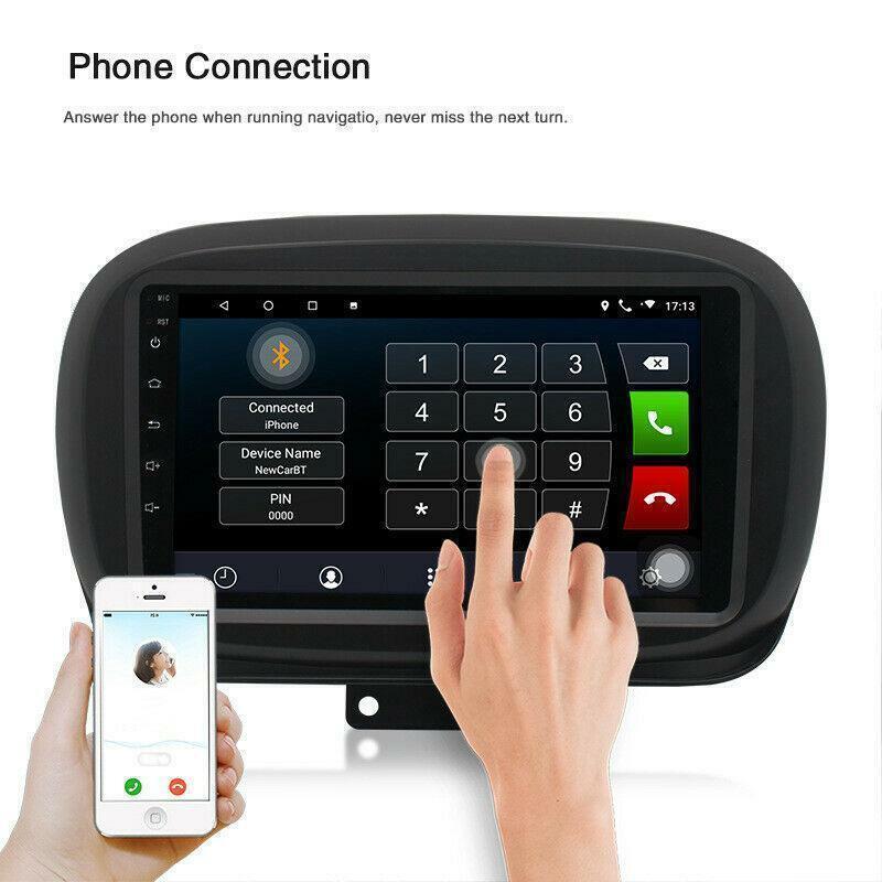 9 Android 10.1 Car MP5 Player Radio GPS Navi Wifi Unit for Fiat 500X 2012-2020