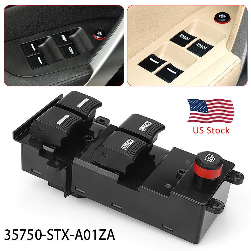 Front Left Driver Side Master Power Window Switch for Honda for Acura MDX 2007-2013